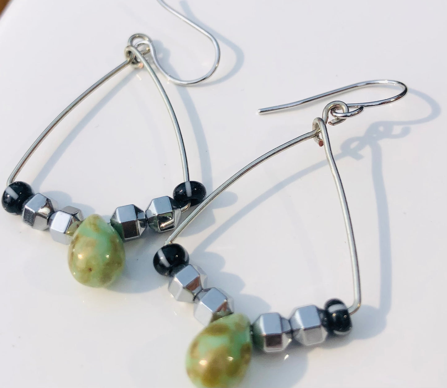 Lightweight Beaded Dangle Earrings