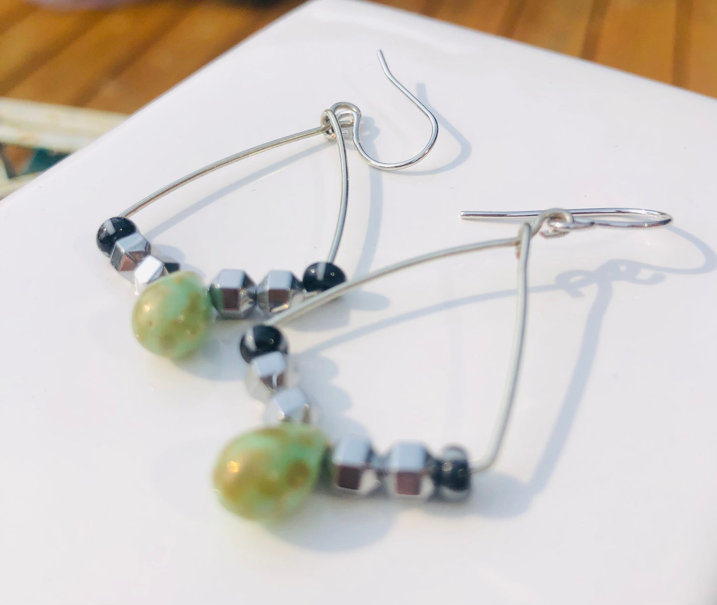 Lightweight Beaded Dangle Earrings