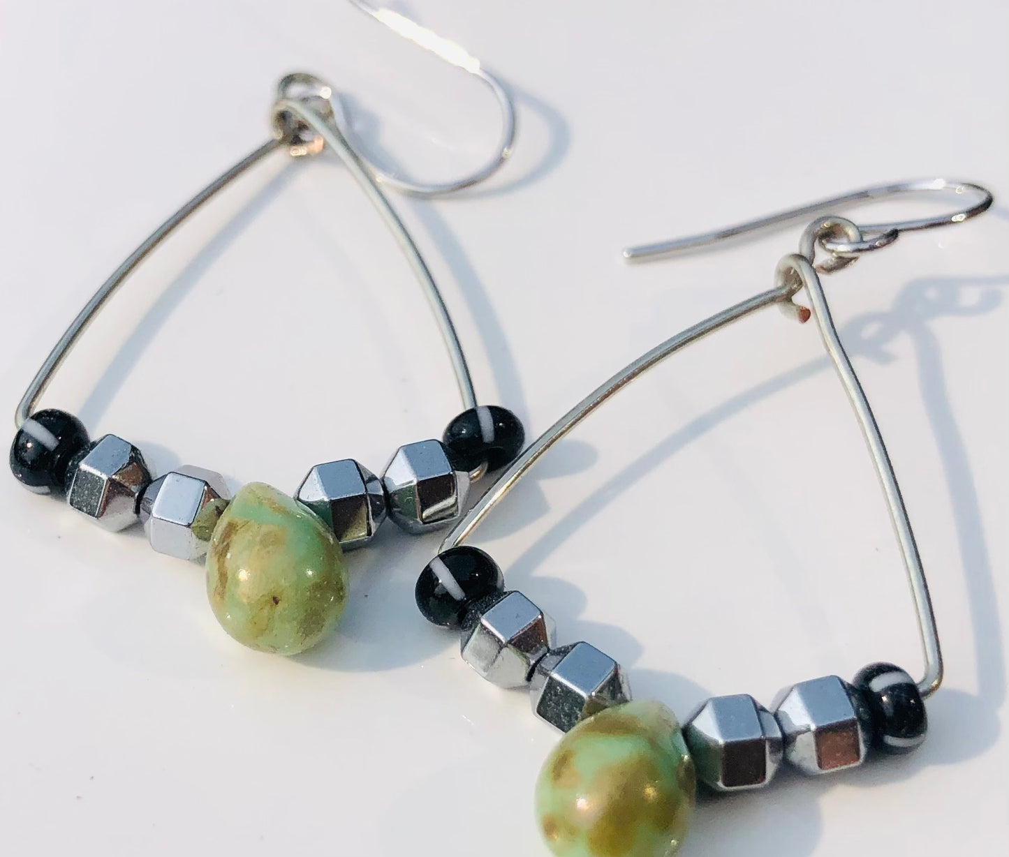 Lightweight Beaded Dangle Earrings