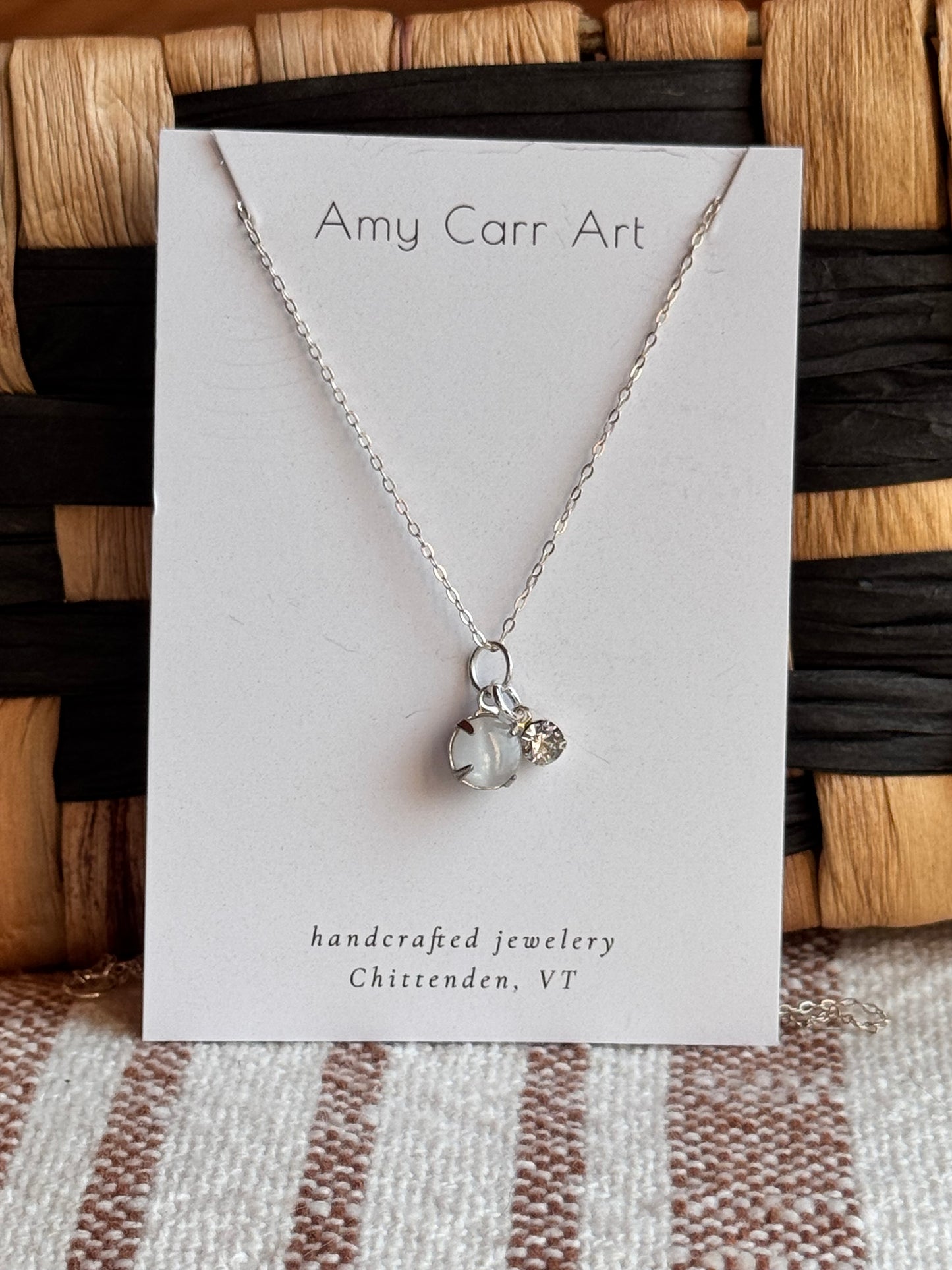 Clear Morning w/ Silver Chain