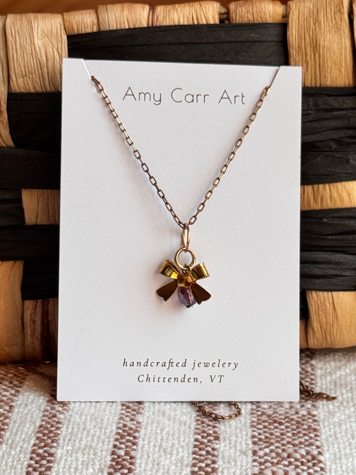 Golden Bow w/ Gold Chain