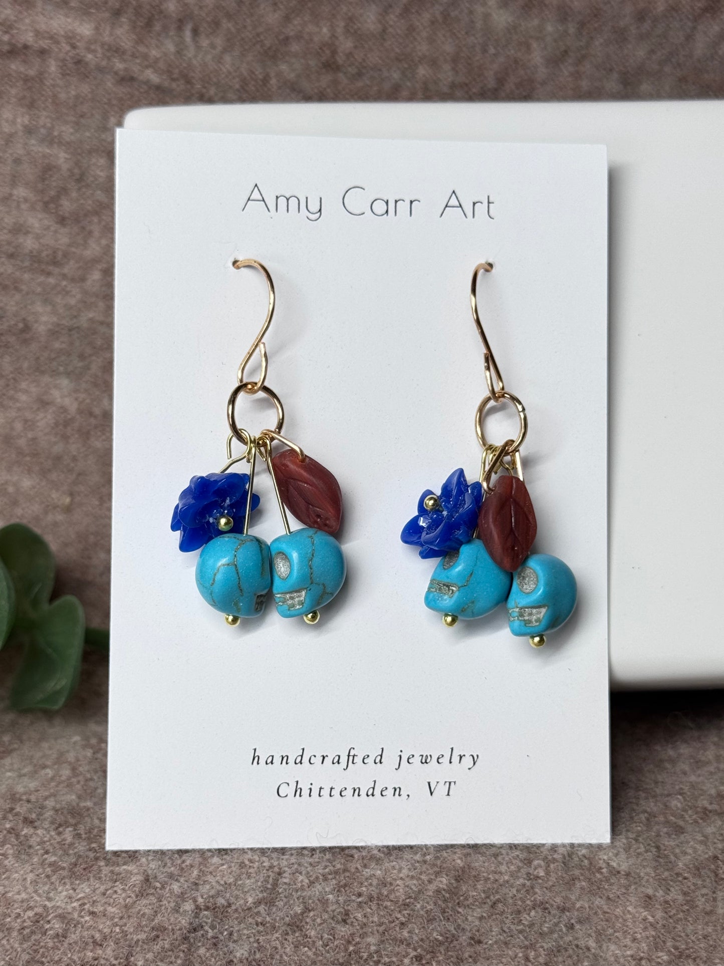 Cherry Skull Dangle