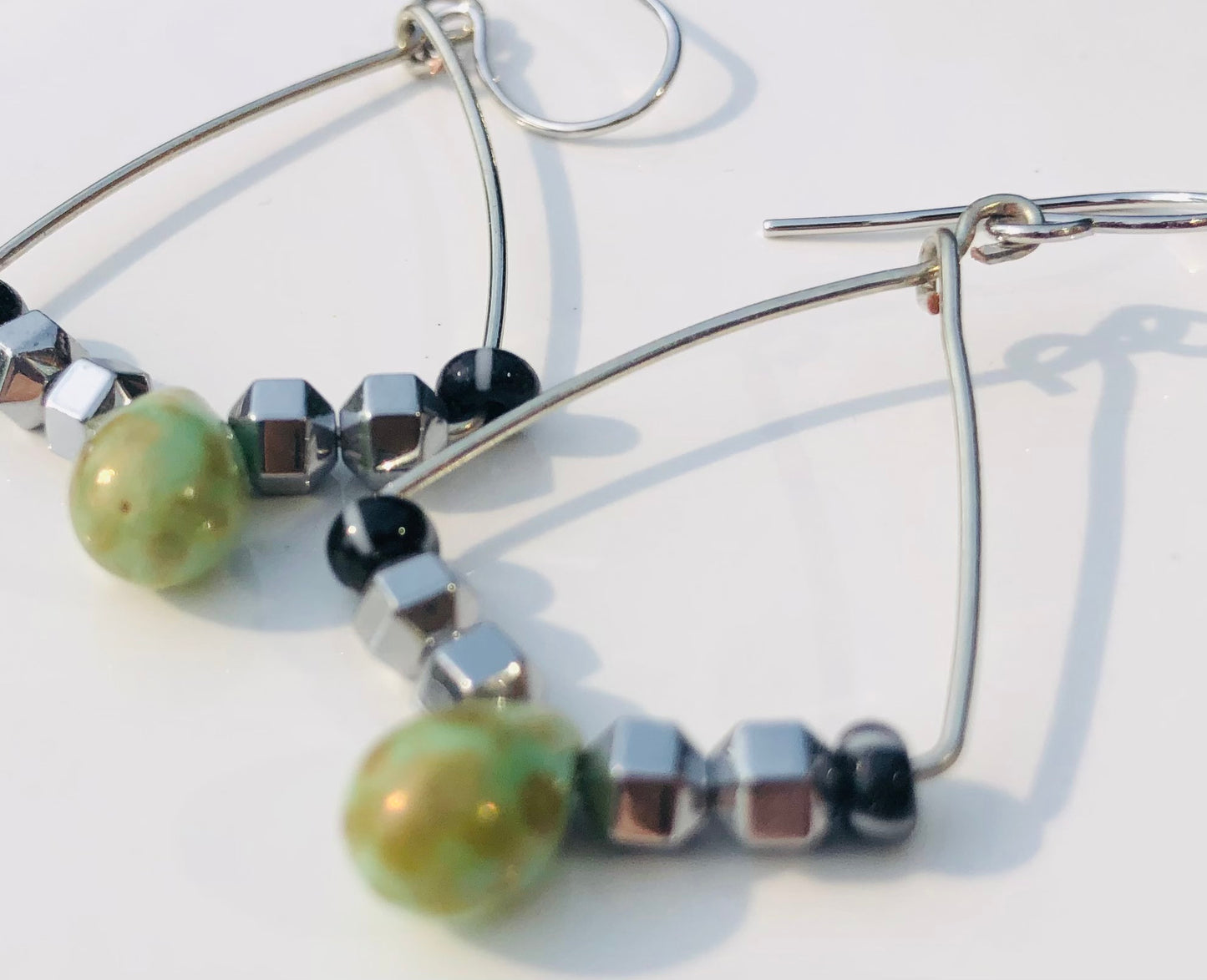 Lightweight Beaded Dangle Earrings