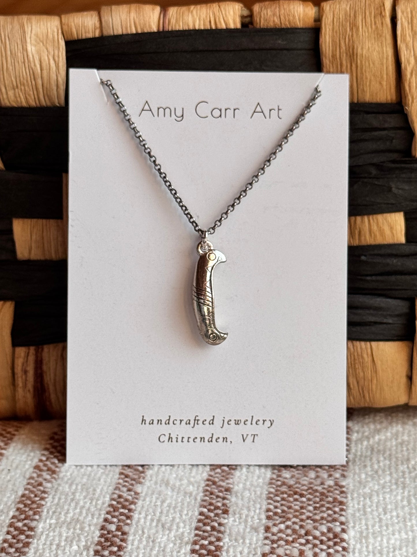 Old Canoe w/ Silver Chain