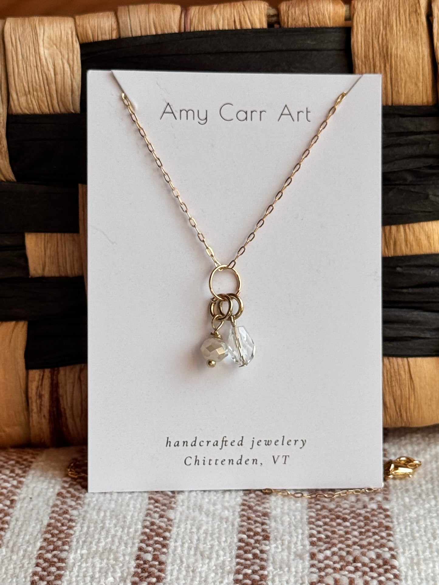 Crystal Sunset w/ Gold Chain