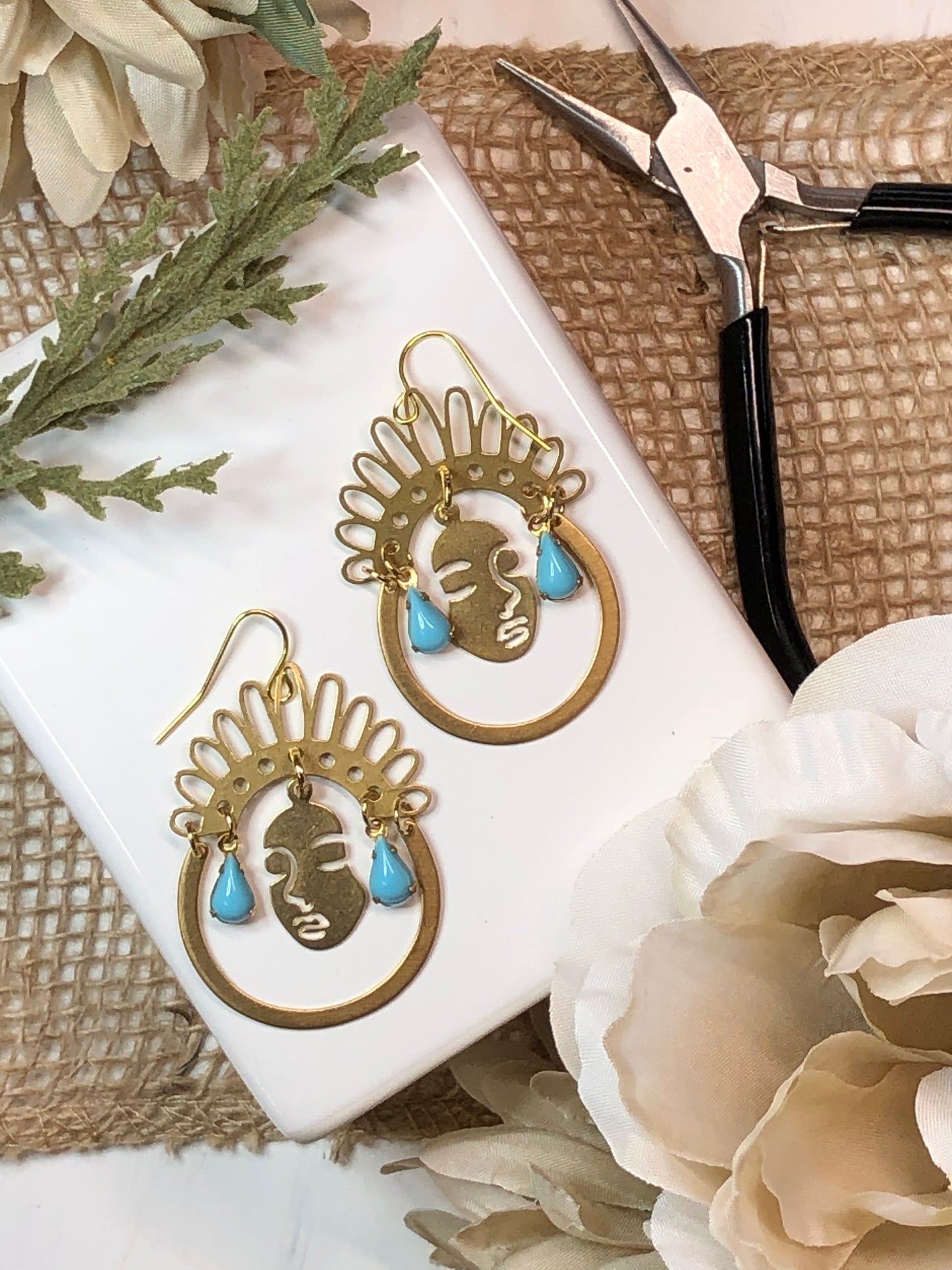 Brass Bohemian Earrings