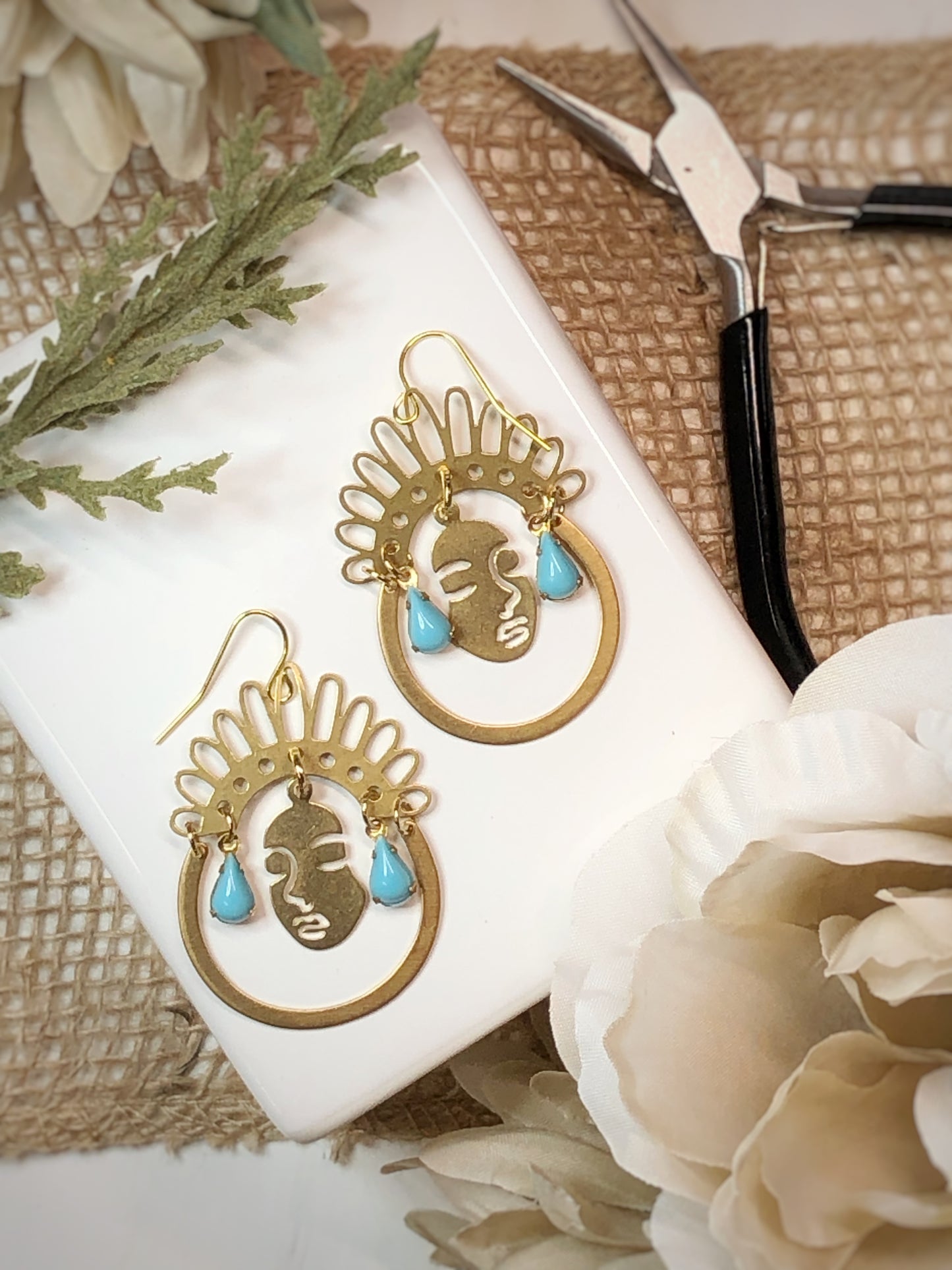 Brass Bohemian Earrings