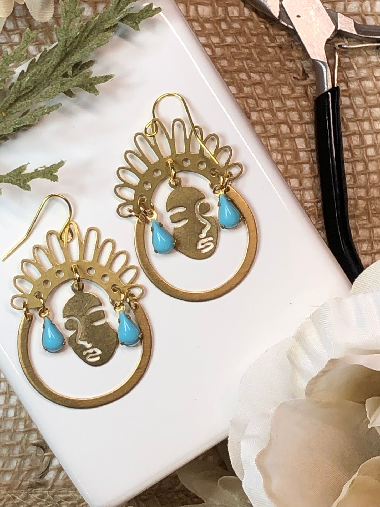 Brass Bohemian Earrings