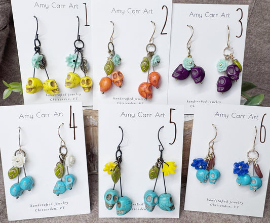 Cherry Skull Dangle